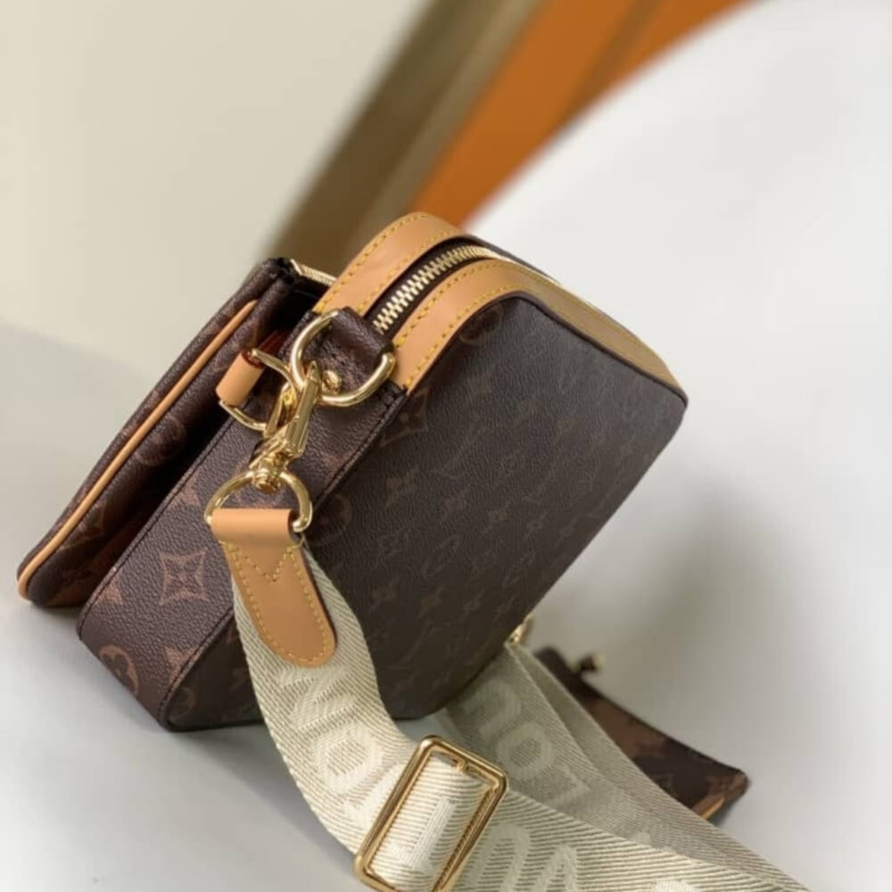 Super Vip 1:1 – Louis Vuitton Trio Messenger Bag Monogram Stripes Brown 25Cm M45965 - Image 3