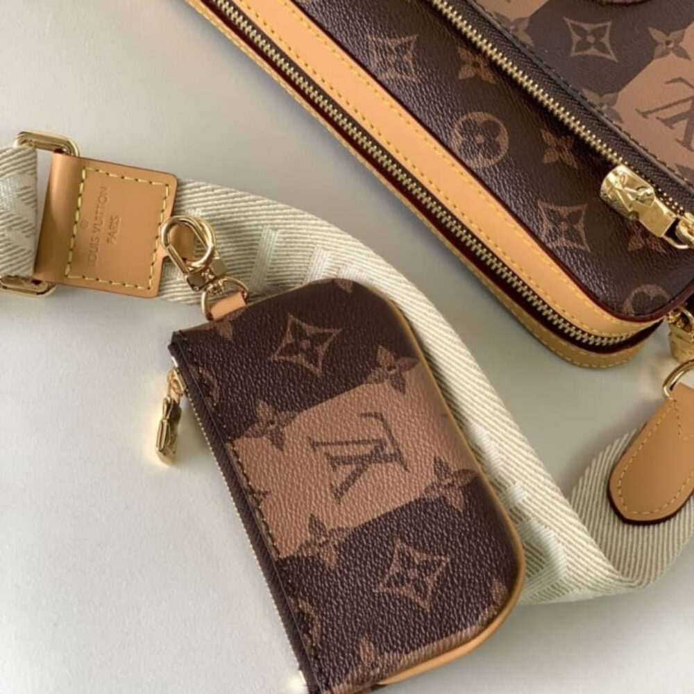 Super Vip 1:1 – Louis Vuitton Trio Messenger Bag Monogram Stripes Brown 25Cm M45965 - Image 6