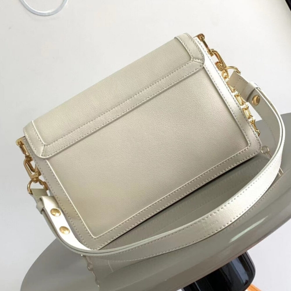 Super Vip 1:1 – Louis Vuitton Dauphine Soft MM Bag White 24Cm M25050 - Image 4