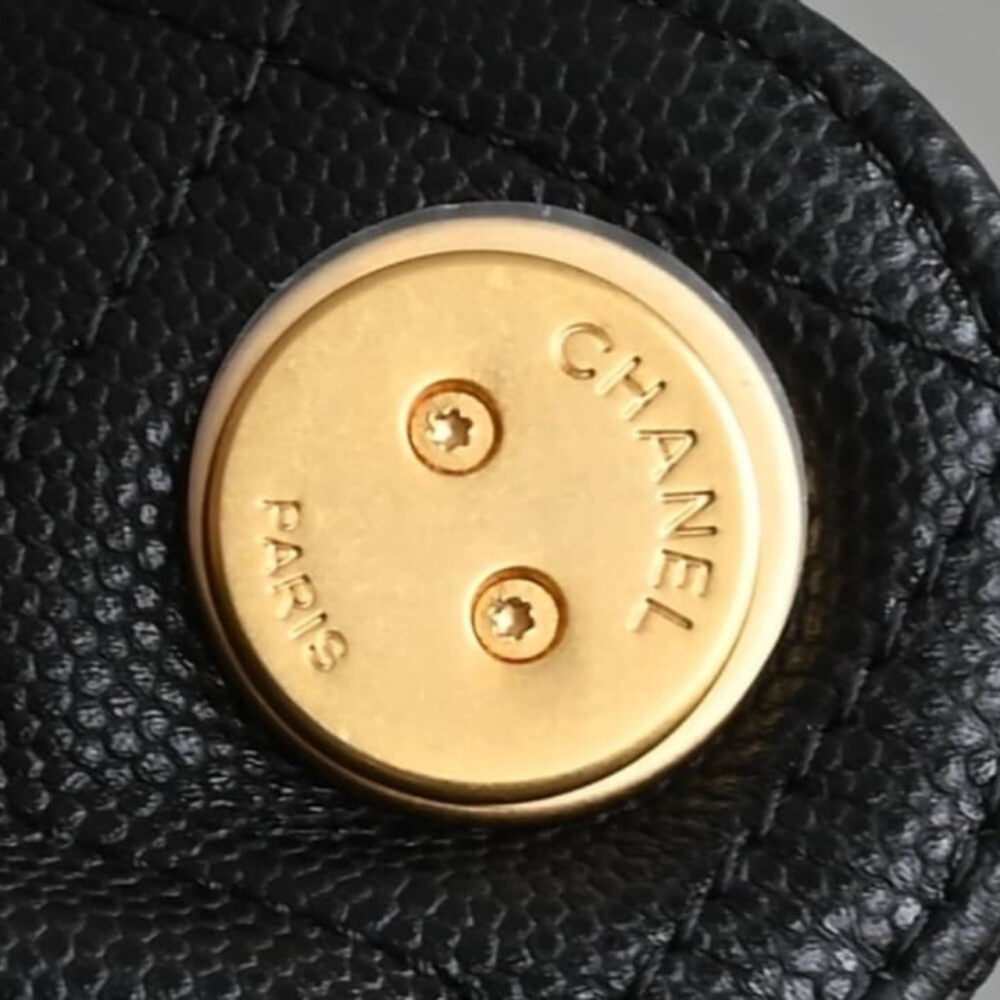 Super Vip 1:1 – Chanel 25 Medium Handbag Gold Tone Metal Black 37Cm AS5311 B20304 94305 - Image 8