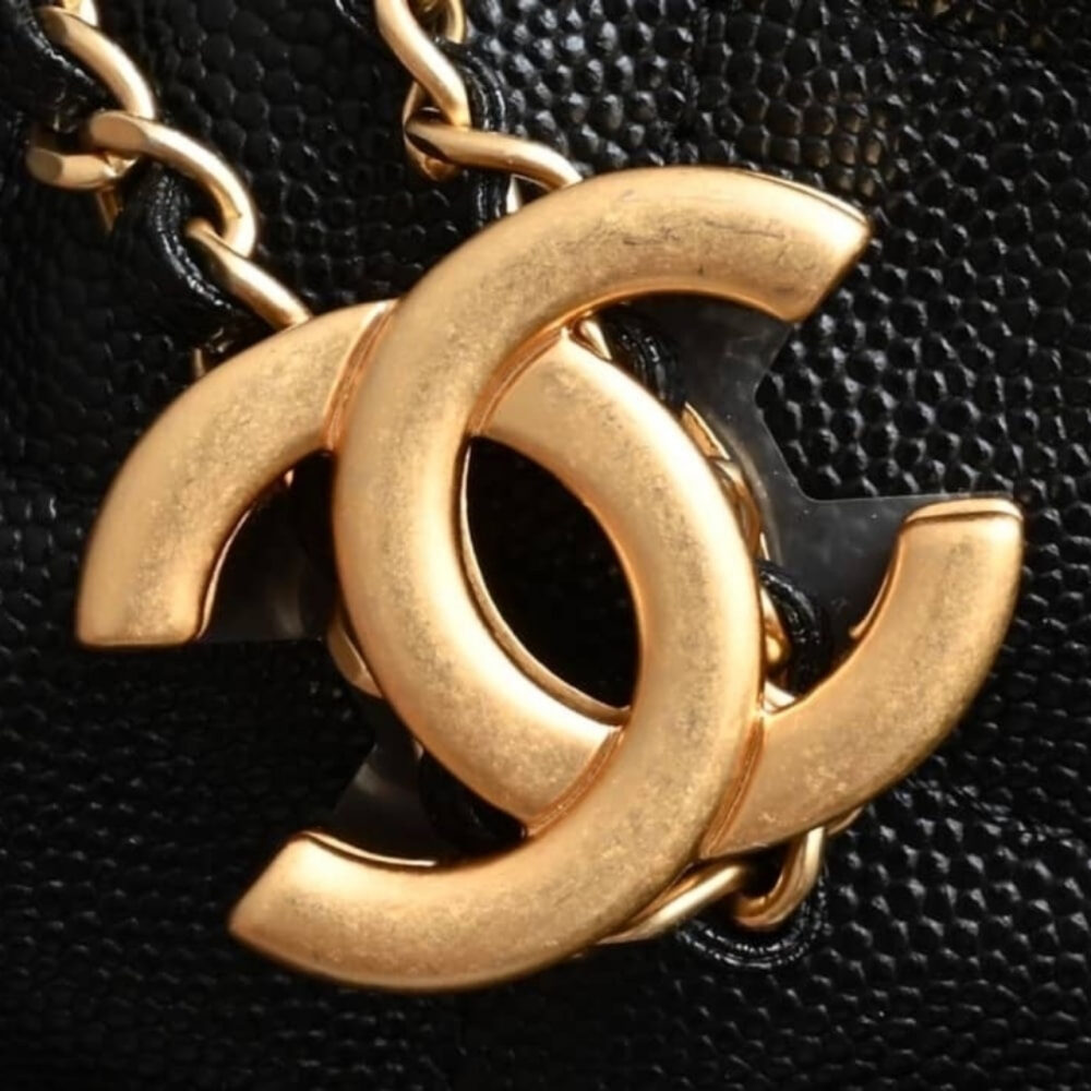 Super Vip 1:1 – Chanel 25 Medium Handbag Gold Tone Metal Black 37Cm AS5311 B20304 94305 - Image 9