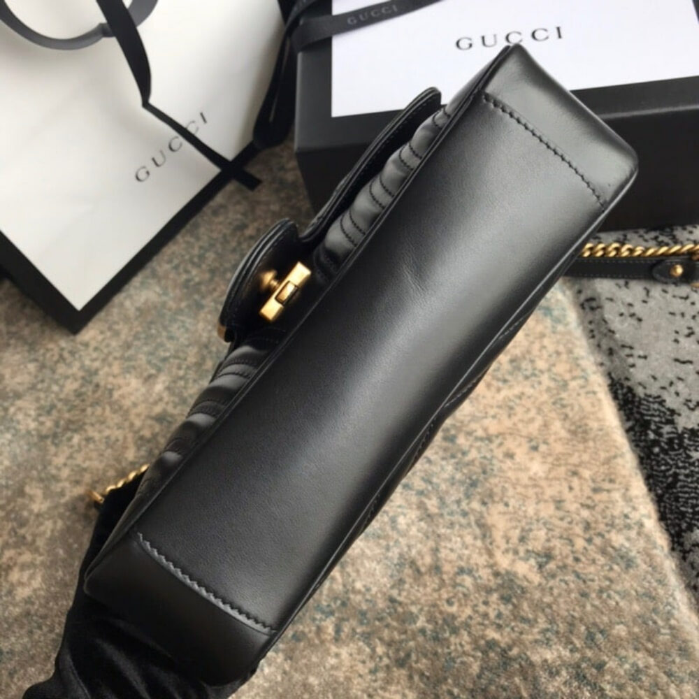 Gucci GG Marmont Matelassé Mini Bag Black 22Cm 446744 DTDIT 1000 - Image 5