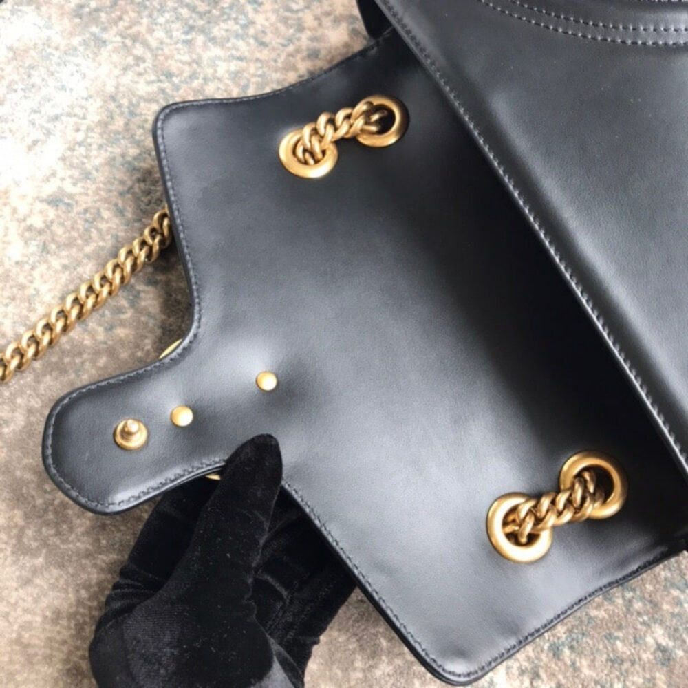 Gucci GG Marmont Matelassé Mini Bag Black 22Cm 446744 DTDIT 1000 - Image 7