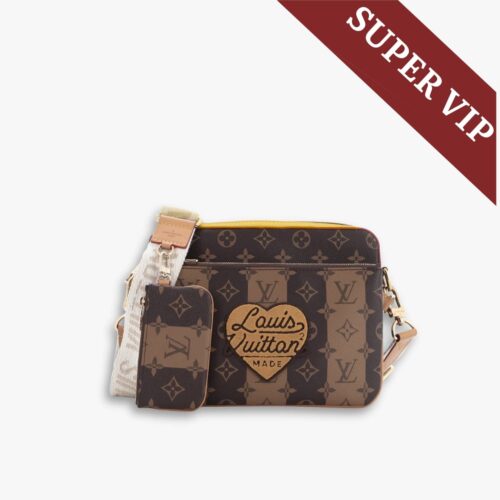 Super Vip 1:1 – Louis Vuitton Trio Messenger Bag Monogram Stripes Brown 25Cm M45965