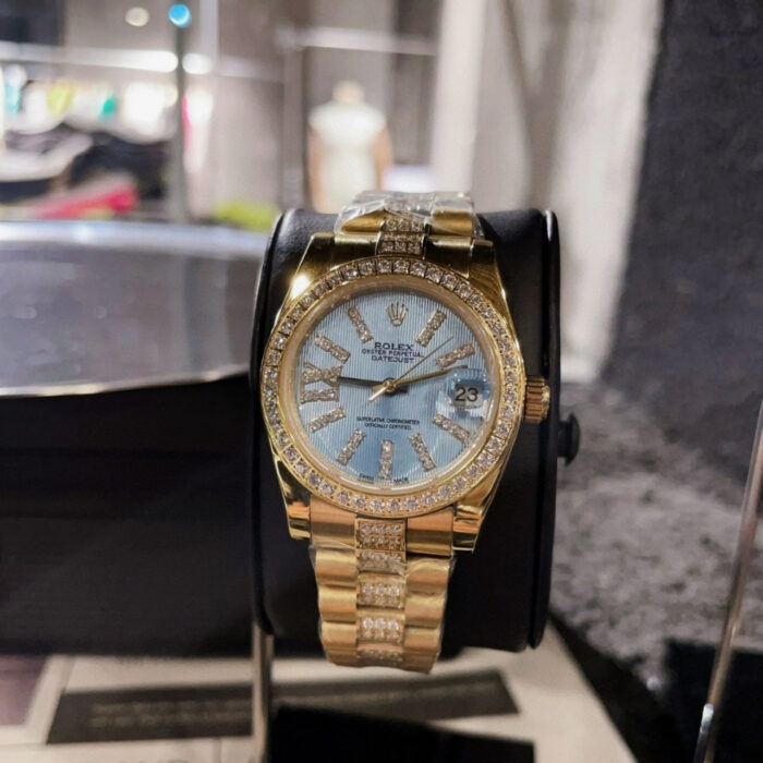 Rolex Lady Datejust 28 Cornflower Blue Dial Gold 28mm 279138BLSRDP - Image 2