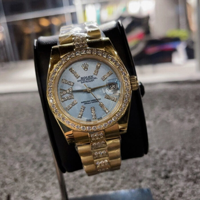 Rolex Lady Datejust 28 Cornflower Blue Dial Gold 28mm 279138BLSRDP - Image 3