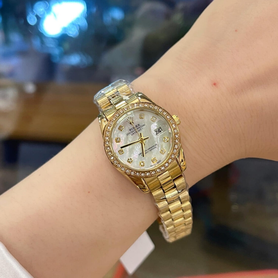 Rolex Lady Datejust 28 Diamond Dial Gold White 28mm - Image 2