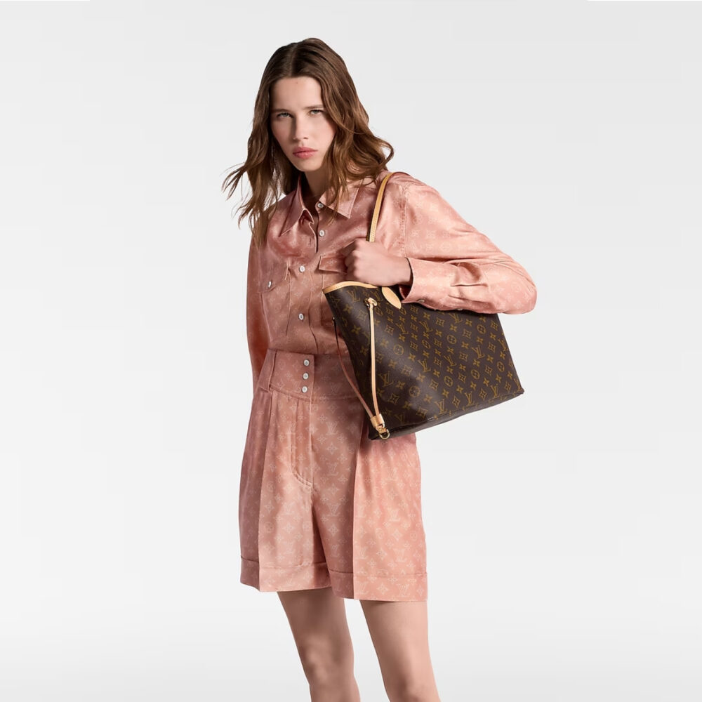 Super Vip 1:1 – Louis Vuitton Neverfull MM Bag Monogram Canvas Cerise Red 31Cm M46987 - Image 6