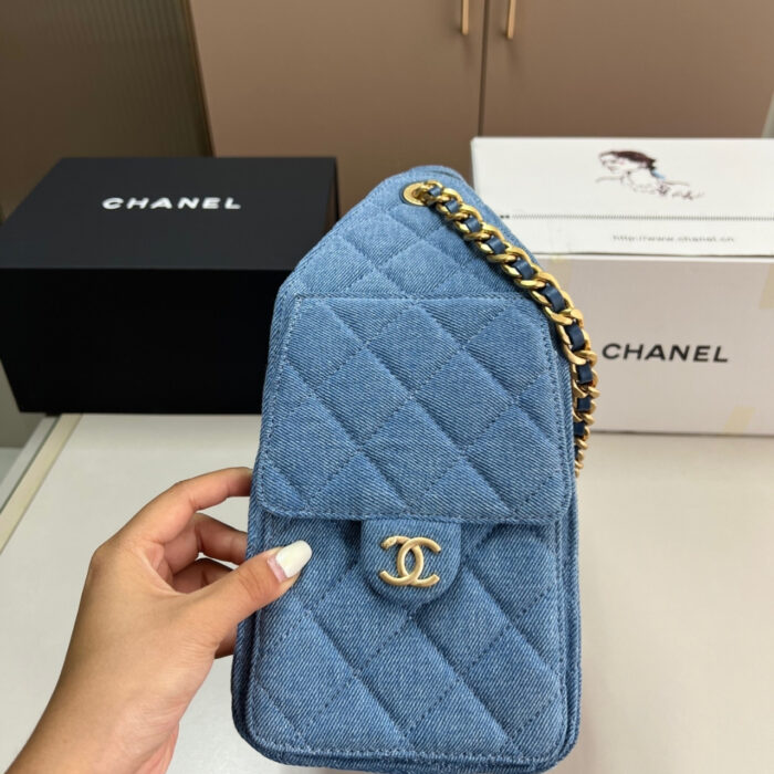Chanel 25 Small Handbag Denim Blue 26Cm AS5293 B20603 U0475 - Image 7