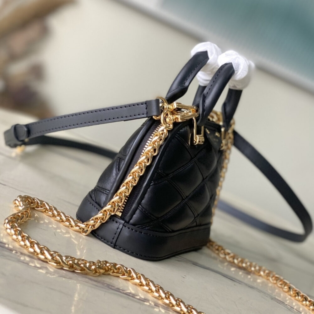 Super Vip 1:1 – Louis Vuitton Nano Alma Bag Black 18Cm M83048 - Image 3
