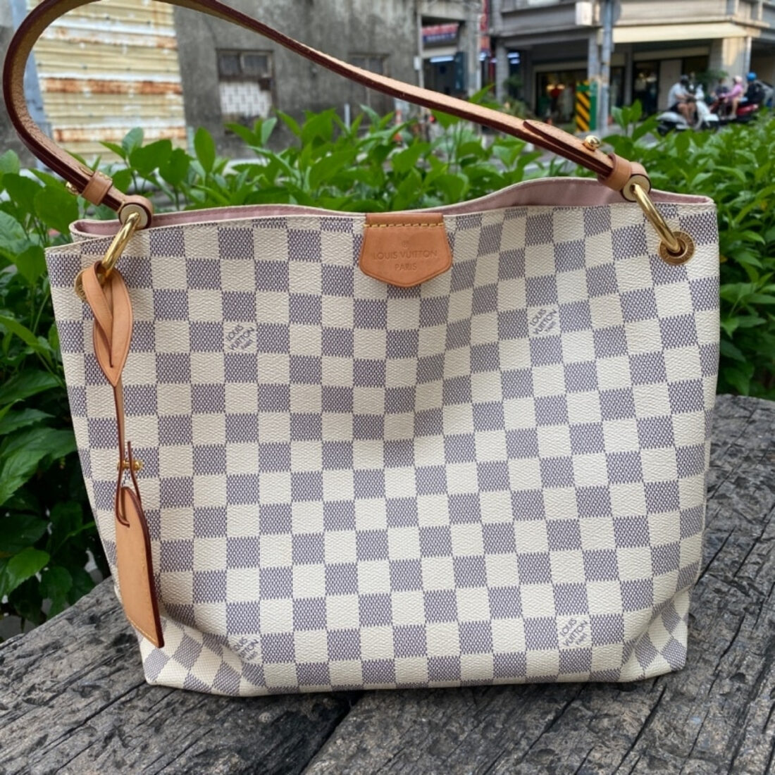 Louis Vuitton Graceful PM Damier Azur 35cm N42249 - Image 2