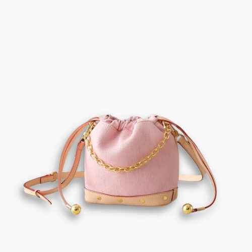 Louis Vuitton Nano Noé Bag Denim Pink 16Cm