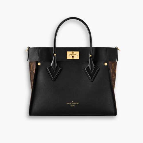 Louis Vuitton On My Side MM Bag Black 30Cm