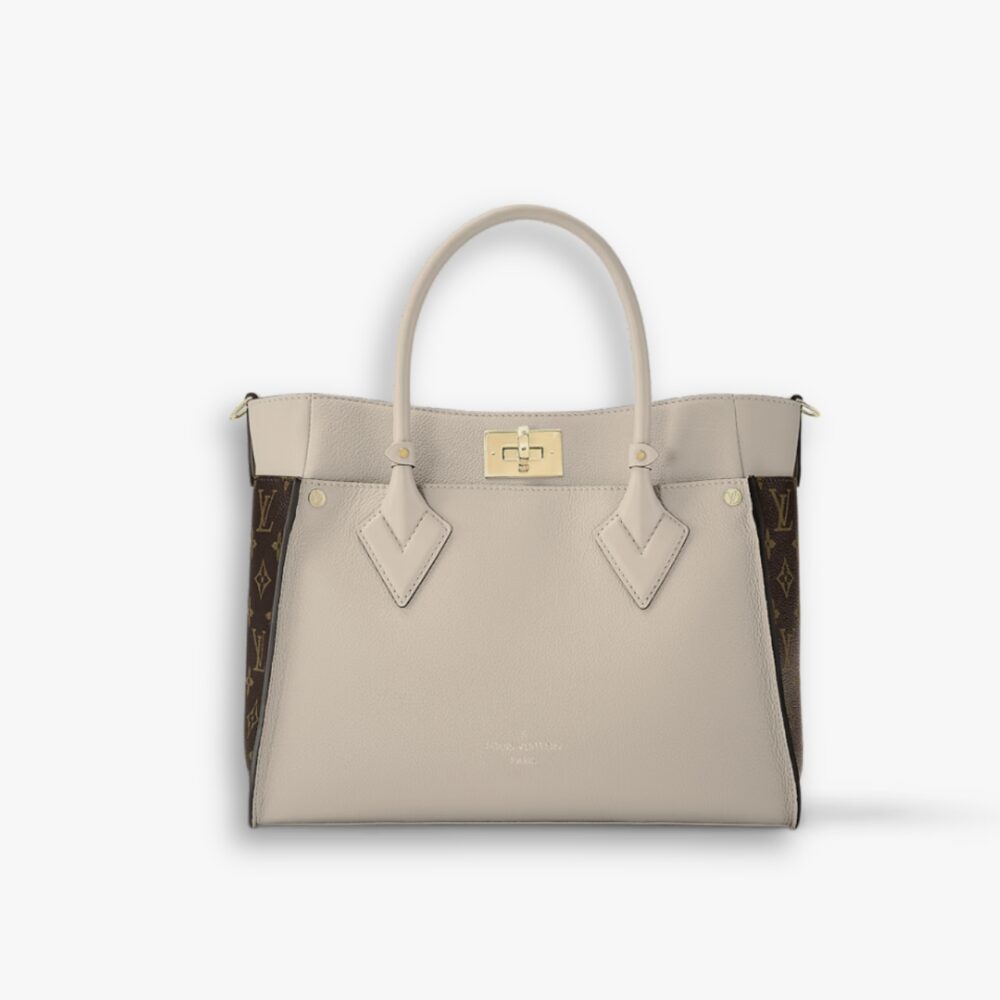 Louis Vuitton On My Side MM Bag Greige 30Cm M58485
