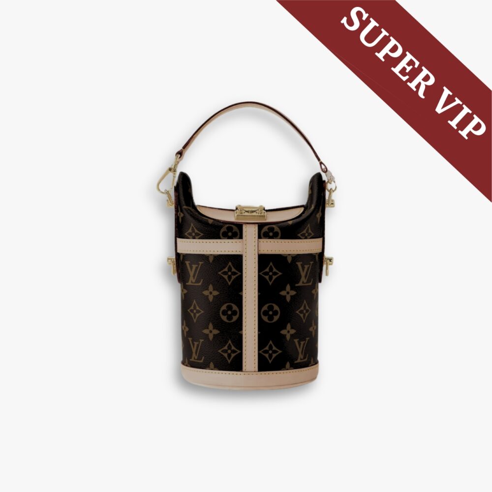 Super Vip 1:1 – Louis Vuitton Duffle Monogram Coated Canvas Beige 22Cm M43587