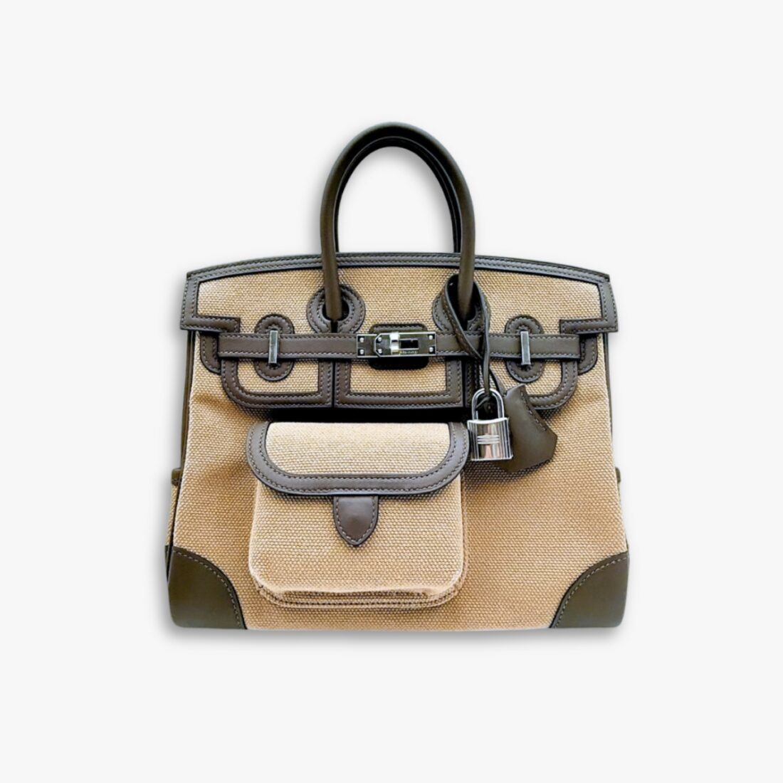 Hermes Birkin Cargo Mousse And Ecorce Toile 25Cm