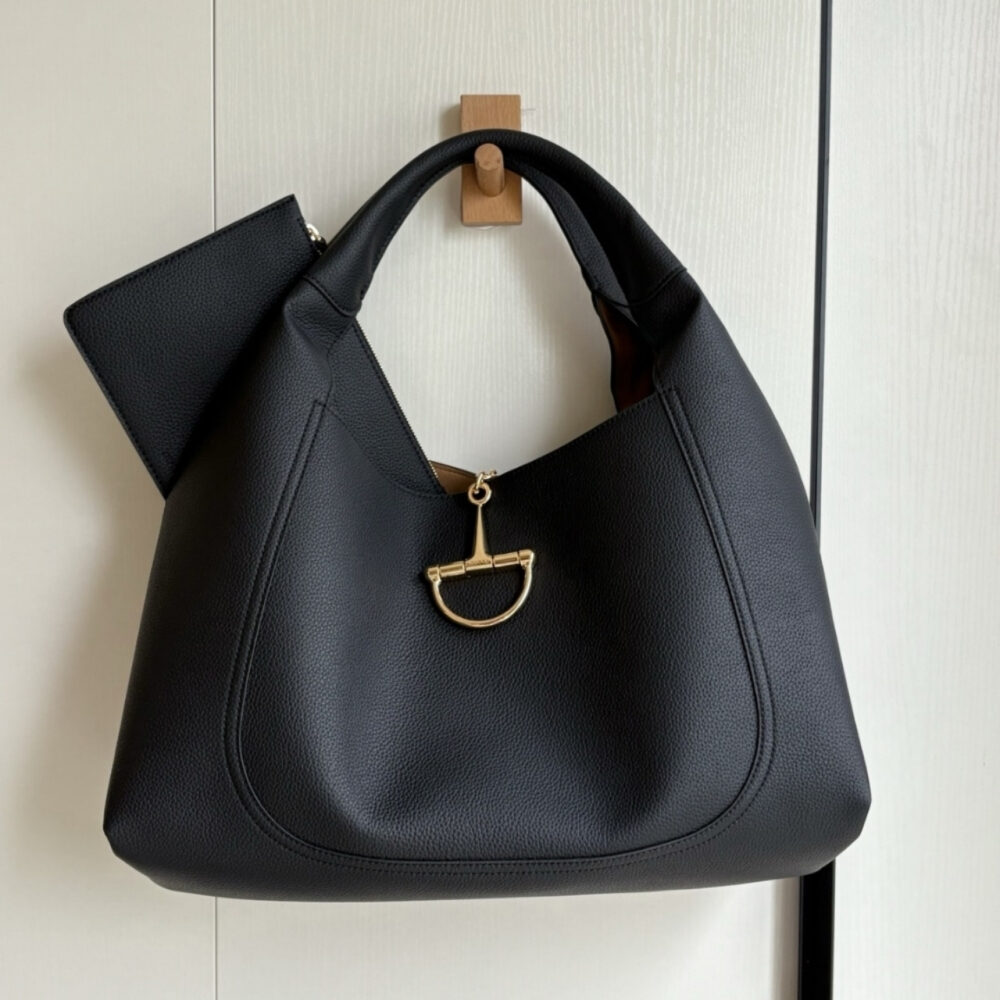 Gucci Softbit Maxi Shoulder Bag Black 46Cm 837466 AAEAO 1000 - Image 2