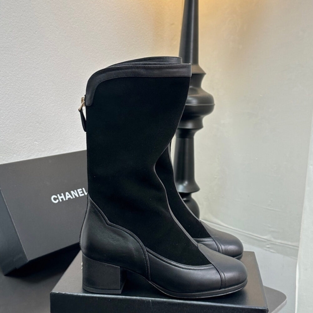 Chanel Métiers Dart High Boots Black G46591 B21102 94305 - Image 2