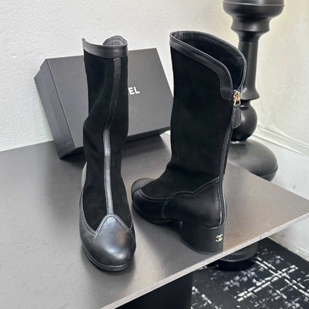 Chanel Métiers Dart High Boots Black G46591 B21102 94305 - Image 8