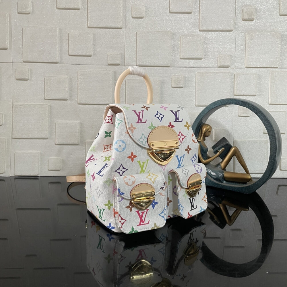 Super Vip 1:1 –  Louis Vuitton x Murakami Venice Backpack Multicolored White 20Cm M13081 - Image 3