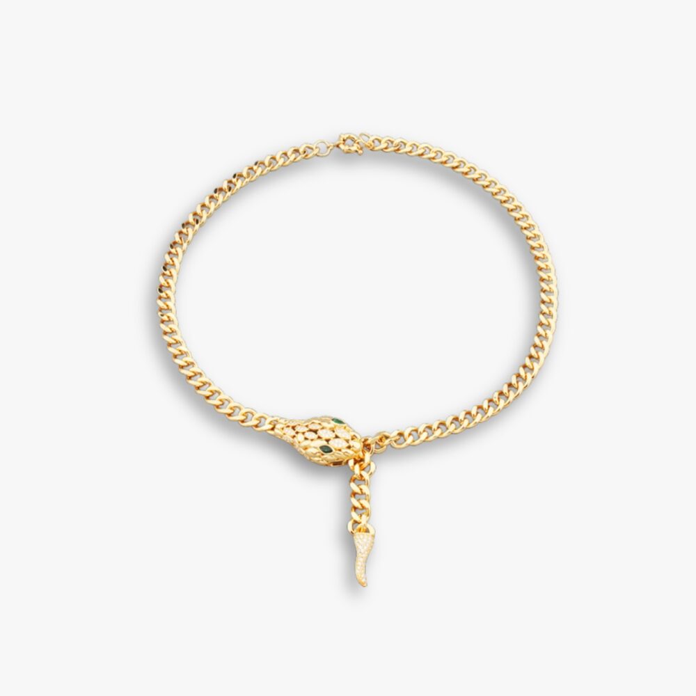 Bvlgari Serpenti Viper Necklace Yellow Gold