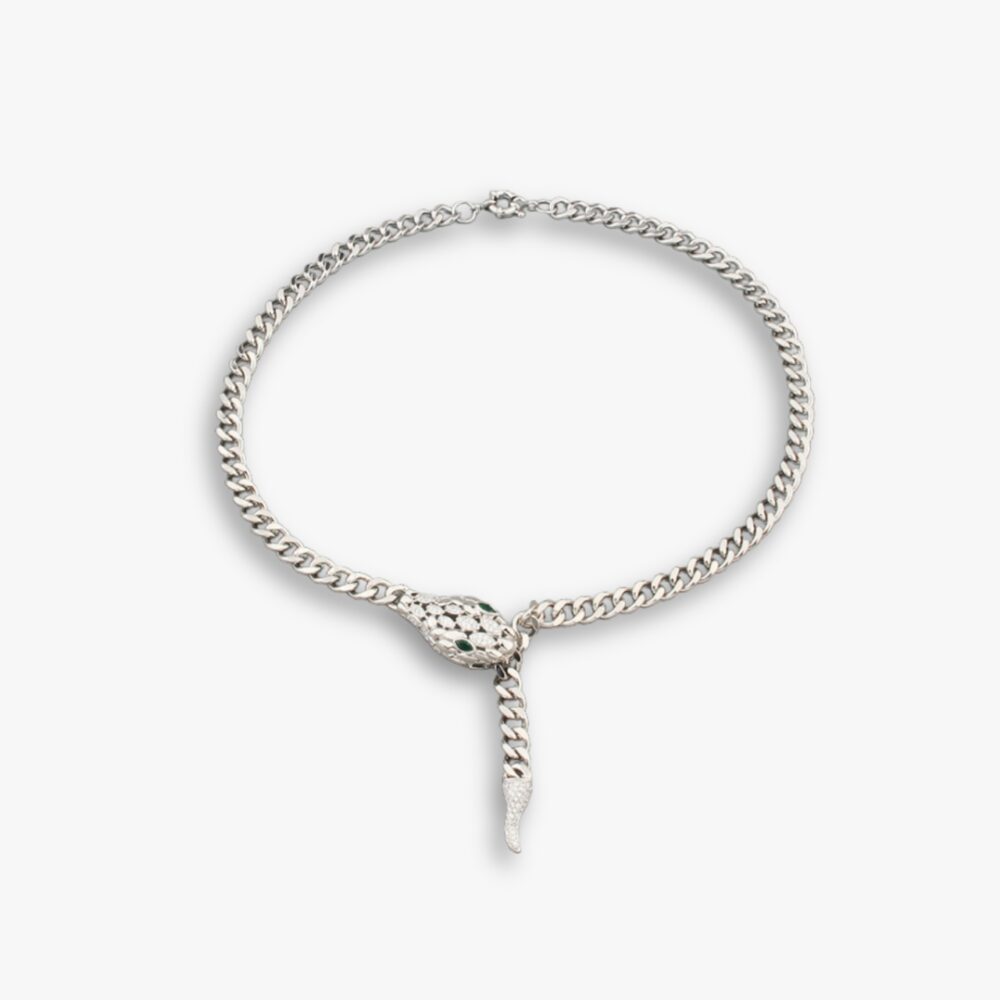Bvlgari Serpenti Viper Necklace Silver