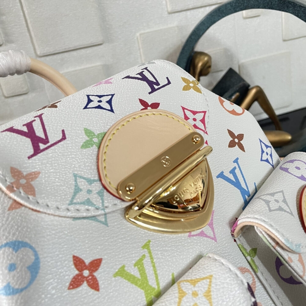Super Vip 1:1 –  Louis Vuitton x Murakami Venice Backpack Multicolored White 20Cm M13081 - Image 4