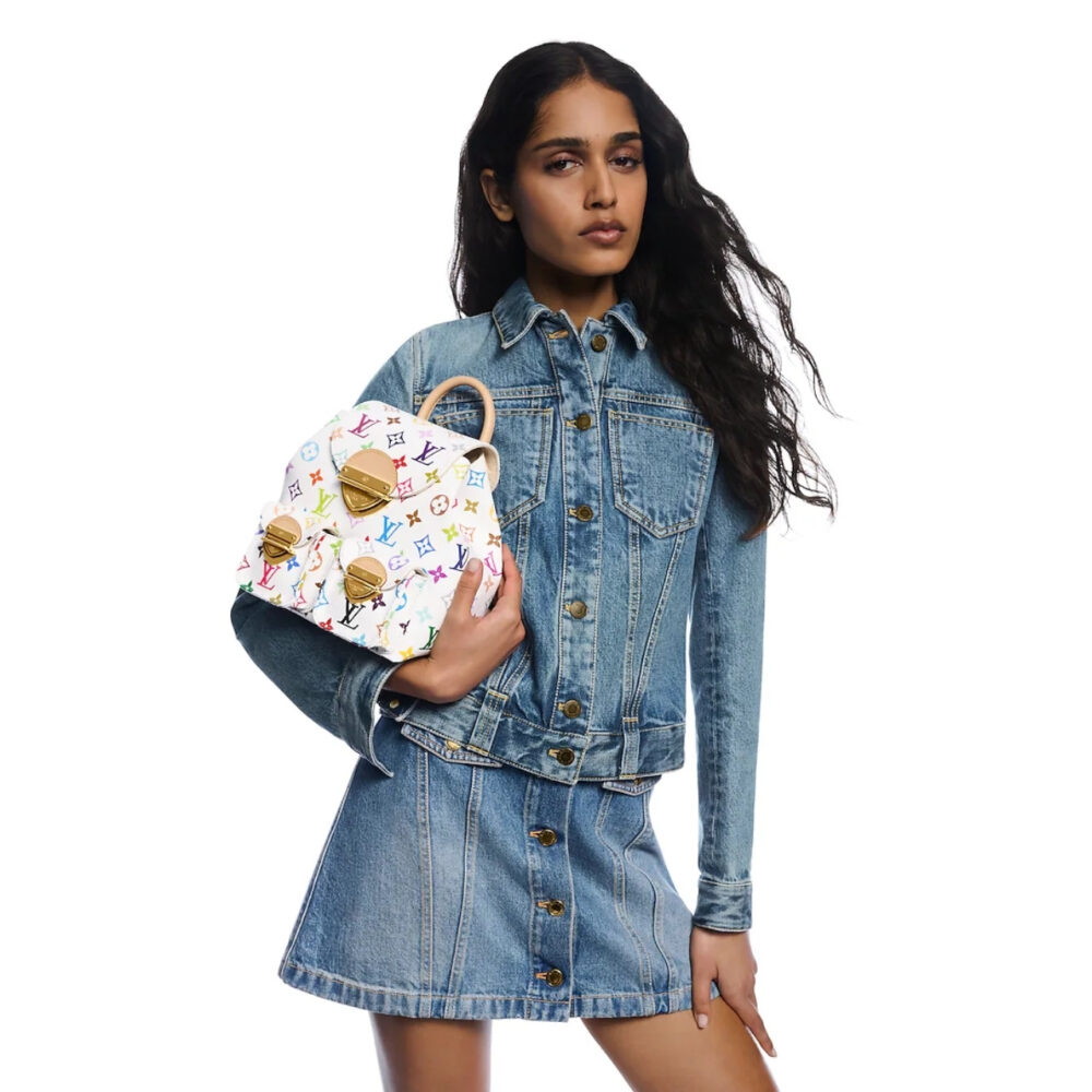 Super Vip 1:1 –  Louis Vuitton x Murakami Venice Backpack Multicolored White 20Cm M13081 - Image 9