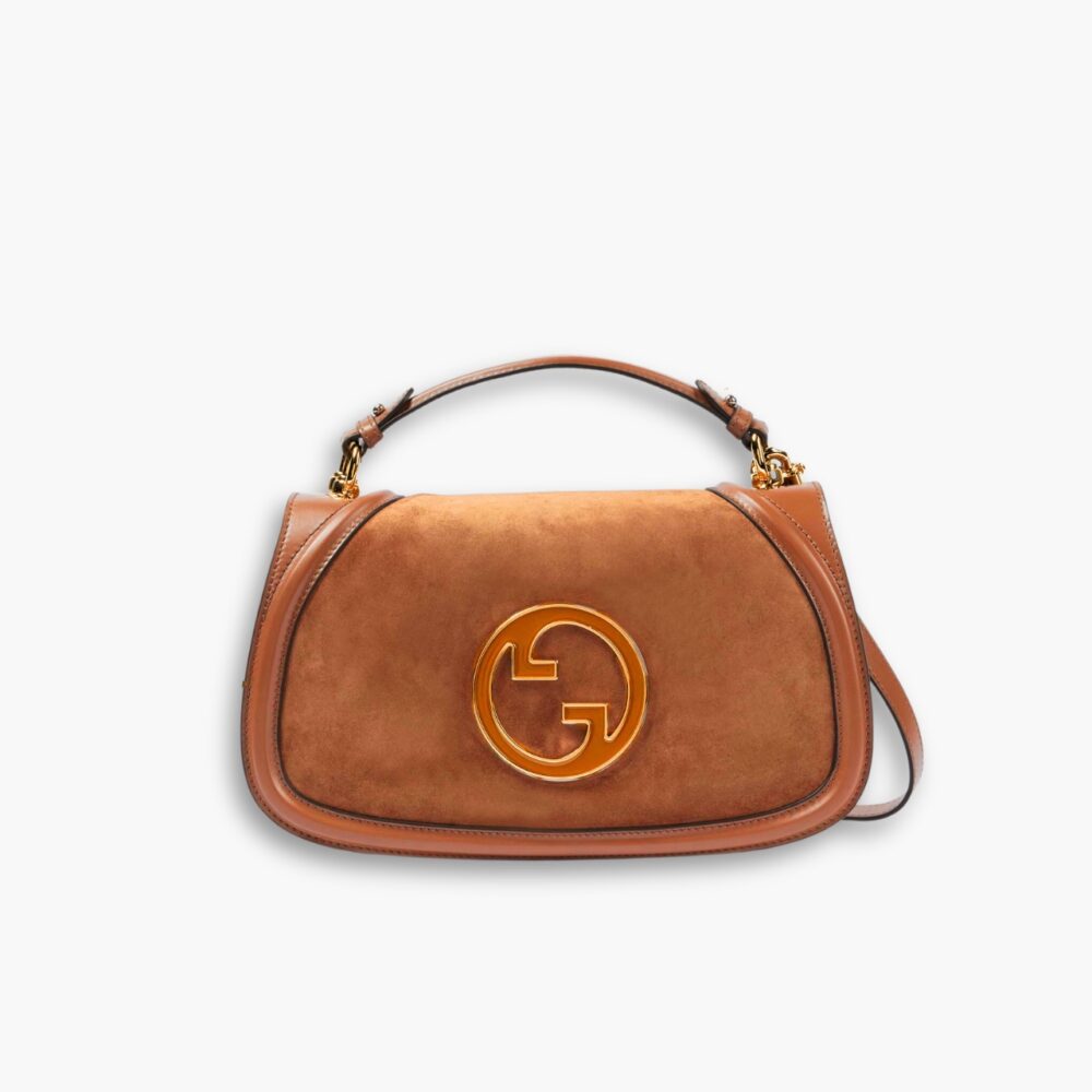 Gucci Blondie Small Shoulder Bag Light Brown Suede 26Cm 815715 CAAAU 2808