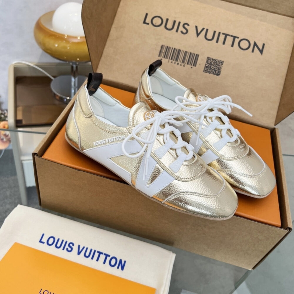 Louis Vuitton LV Sneakerina Gold 1AICAN - Image 2