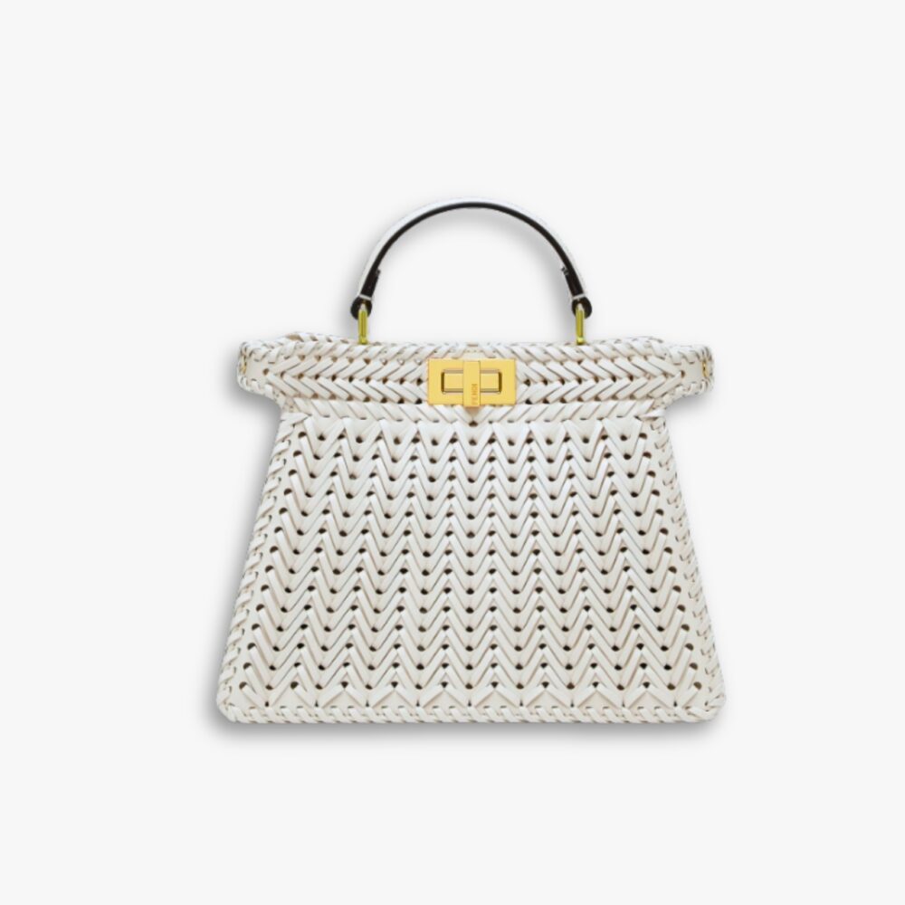Fendi Peekaboo Iseeu Bag White 27Cm