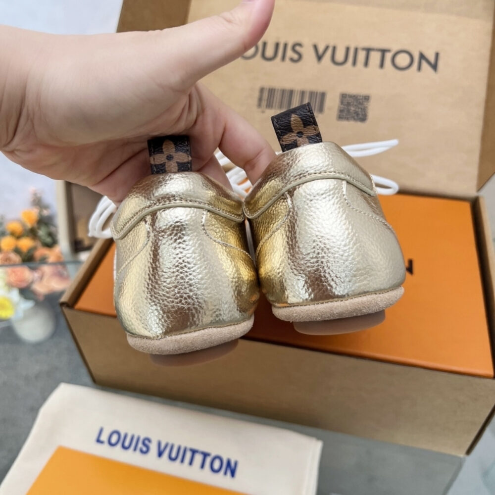Louis Vuitton LV Sneakerina Gold 1AICAN - Image 3