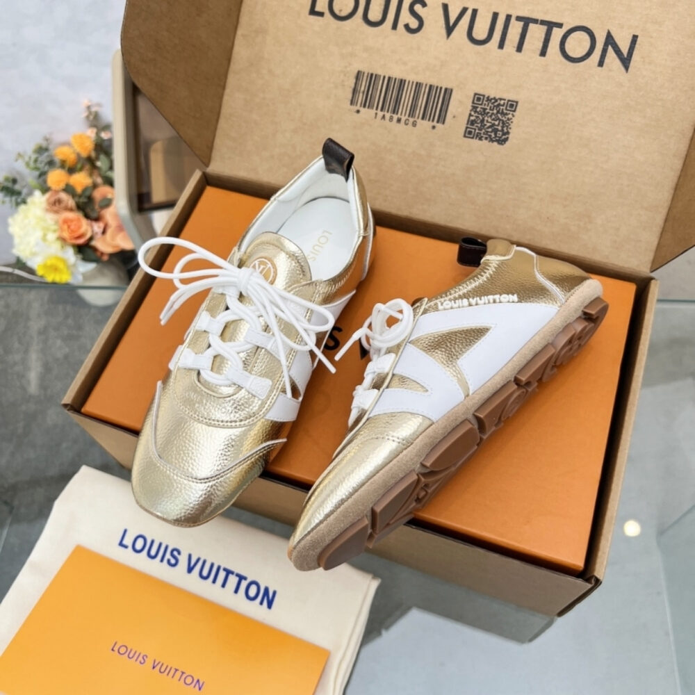 Louis Vuitton LV Sneakerina Gold 1AICAN - Image 5