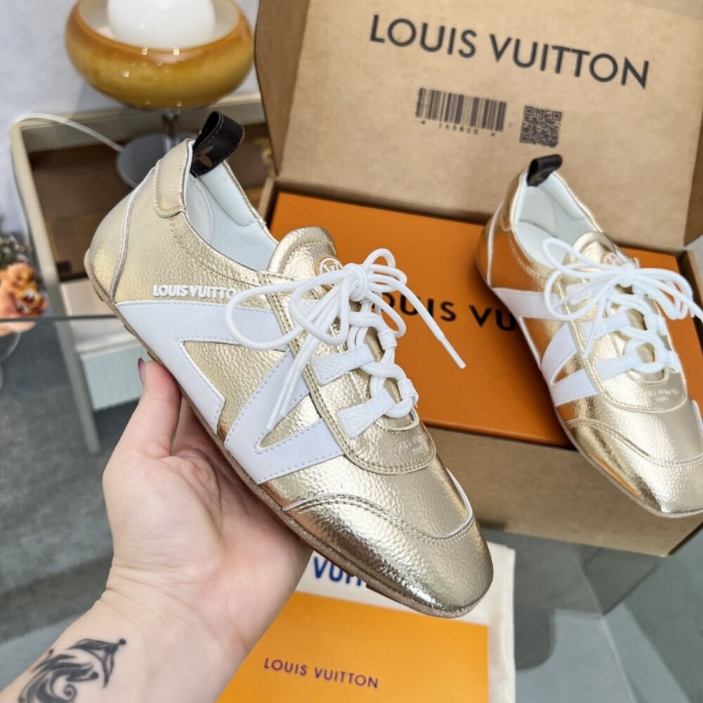 Louis Vuitton LV Sneakerina Gold 1AICAN - Image 6