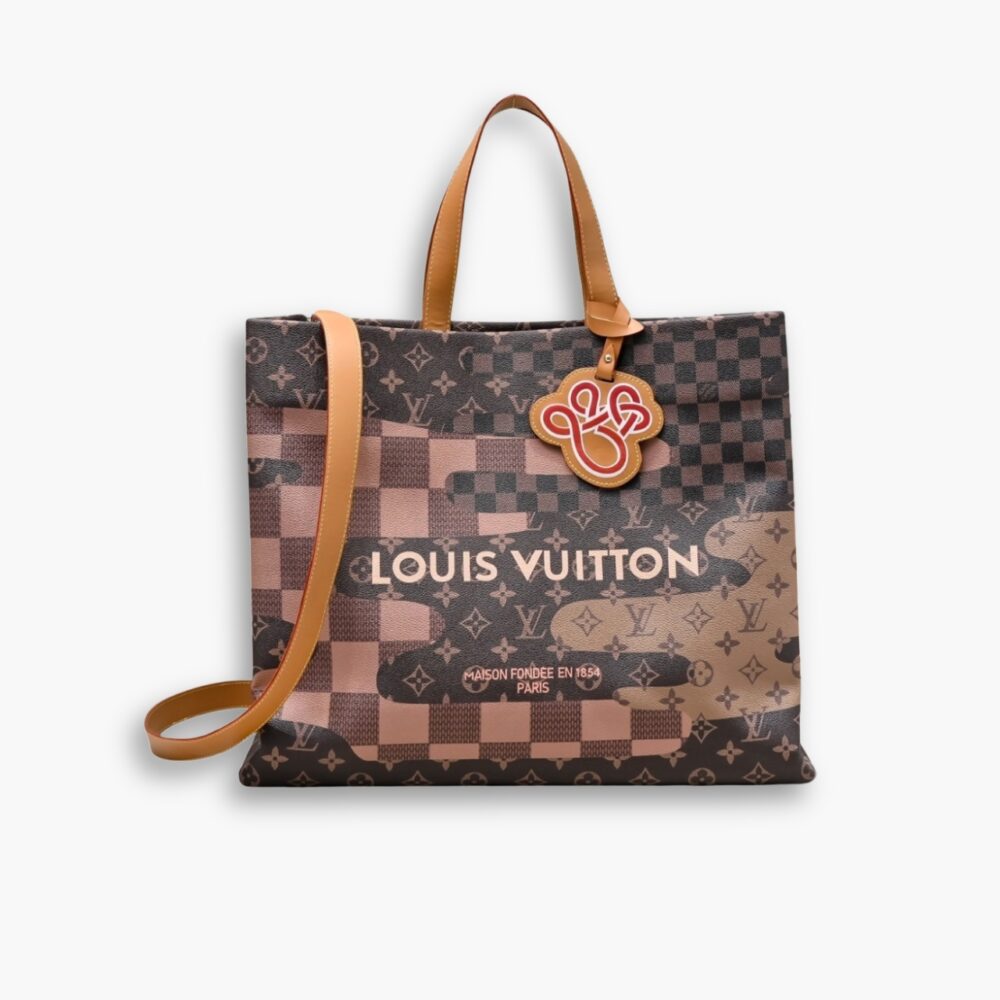 Louis Vuitton Shopper Tote MM Monogram Canvas Brown 40Cm M15274