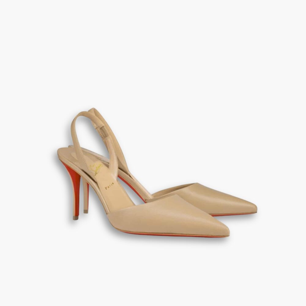 Christian Louboutin Apostropha Sling 80 Beige 1240830N295