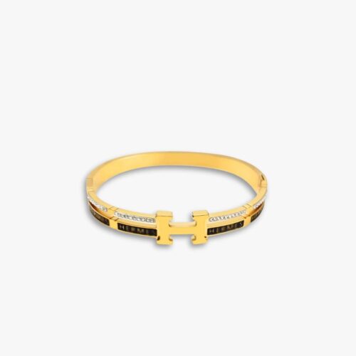 Hermes Clic H Bracelet Gold