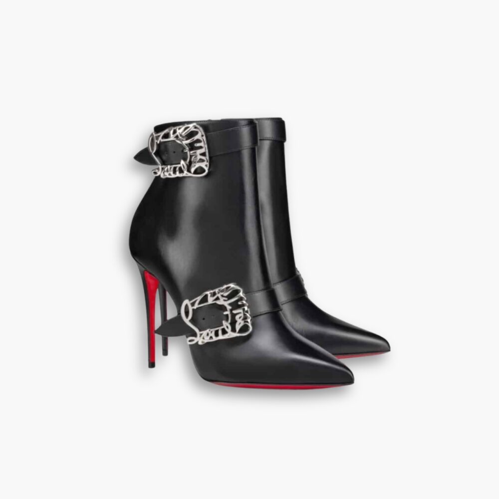 Christian Louboutin Giddylina 100 Ankle Boots Black P00992472