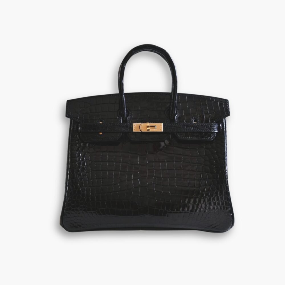 Hermes Birkin 35 Gold Hardware Black Shiny 35Cm
