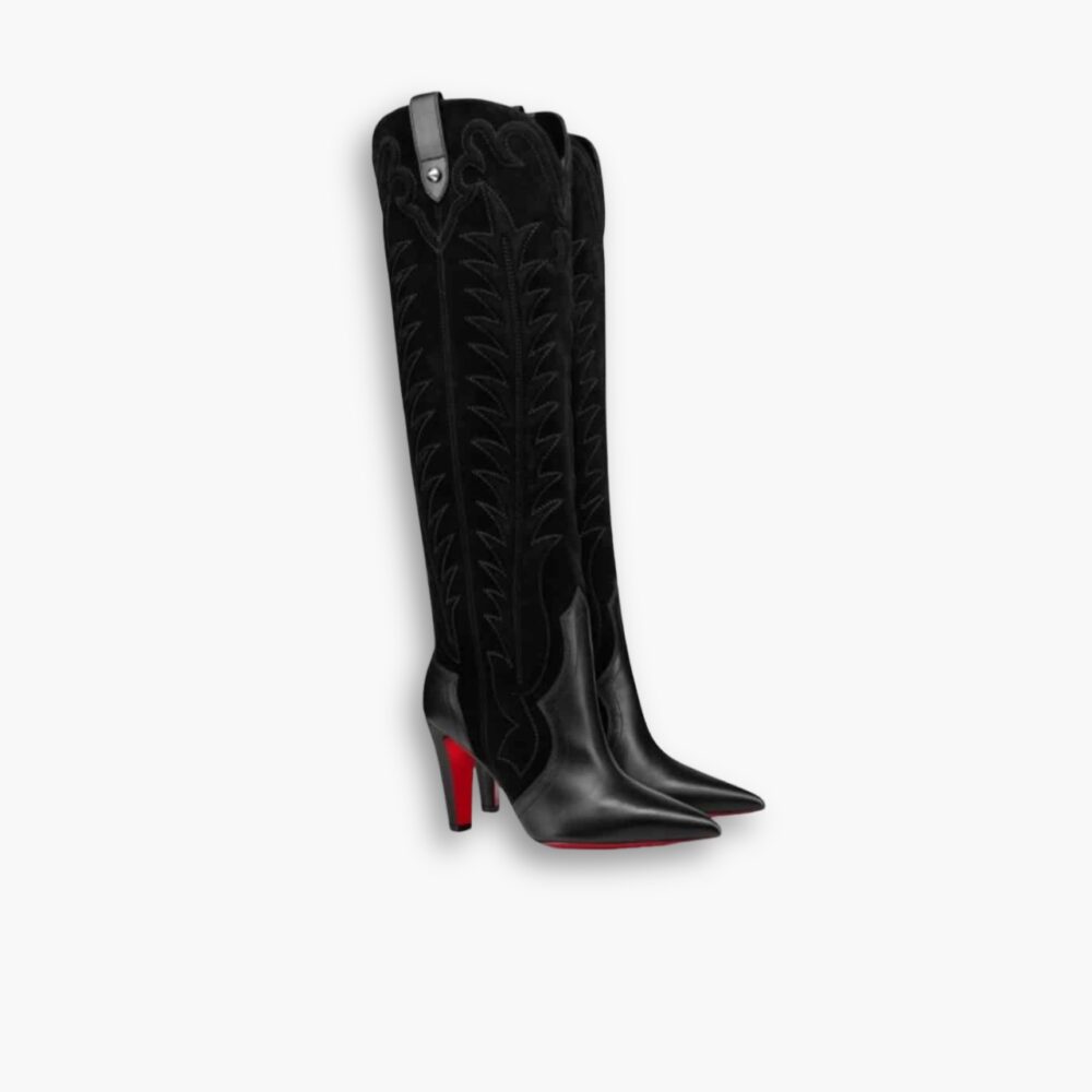 Christian Louboutin Santia Botta 85 Boots Black 3220701BK01
