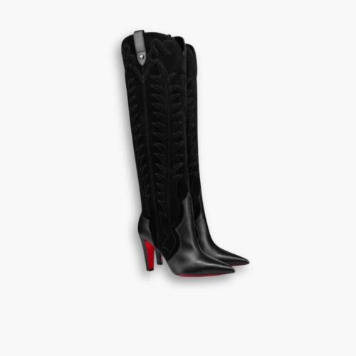 Christian Louboutin Santia Botta 85 Boots Black 3220701BK01
