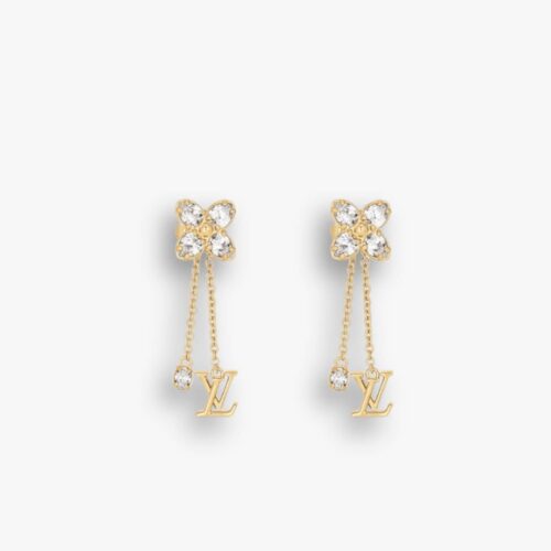 Louis Vuitton Dazzle Earrings Gold M01996