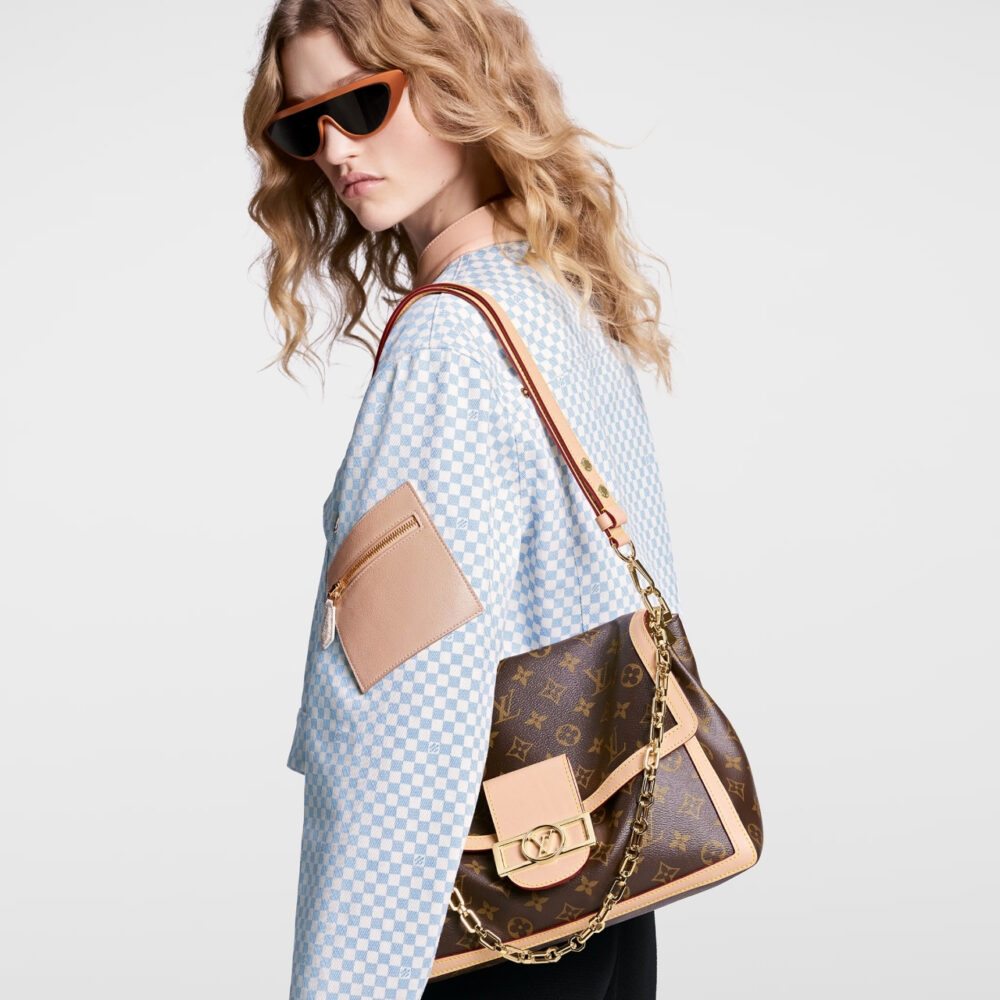 Super Vip 1:1 – Louis Vuitton Dauphine Soft GM Bag Monogram Brown 28Cm M47149 - Image 7