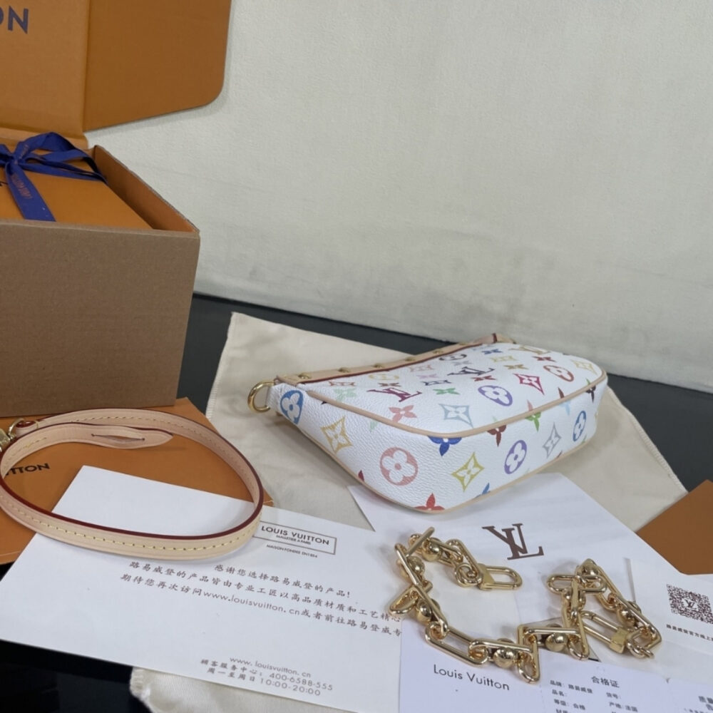 Super Vip 1:1 – Louis Vuitton x Murakami Pochette Accessoires Bag White 22Cm M13404 - Image 4