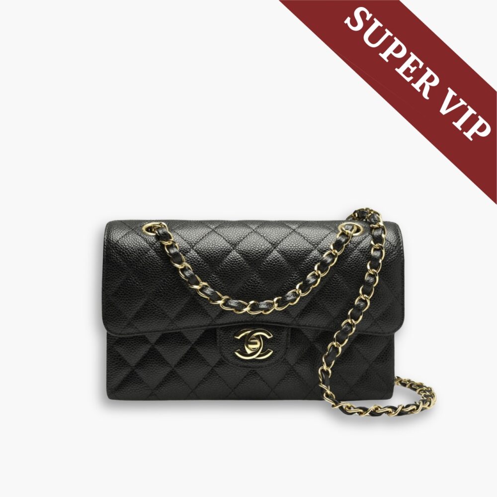 Super Vip 1:1 - Chanel Medium Classic Handbag Grained And Gold Tone Metal Black 26Cm A01113 Y01864 C3906