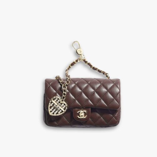 Chanel Classic Mini Bag With Hook Dark Brown 12Cm AP4760 B21221 U1115