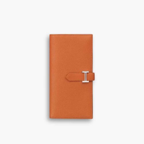 Hermes Bearn Wallet Orange 17Cm