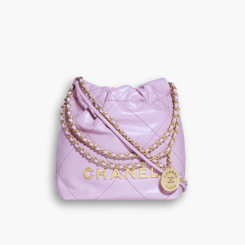 Chanel 22 Mini Handbag Purple 23Cm