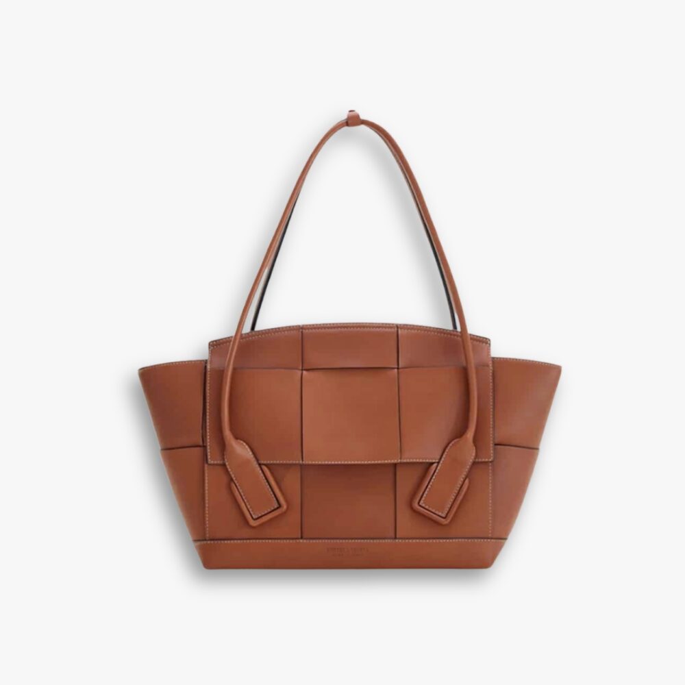 Bottega Veneta Arco Handbag Intrecciato Wood 20Cm