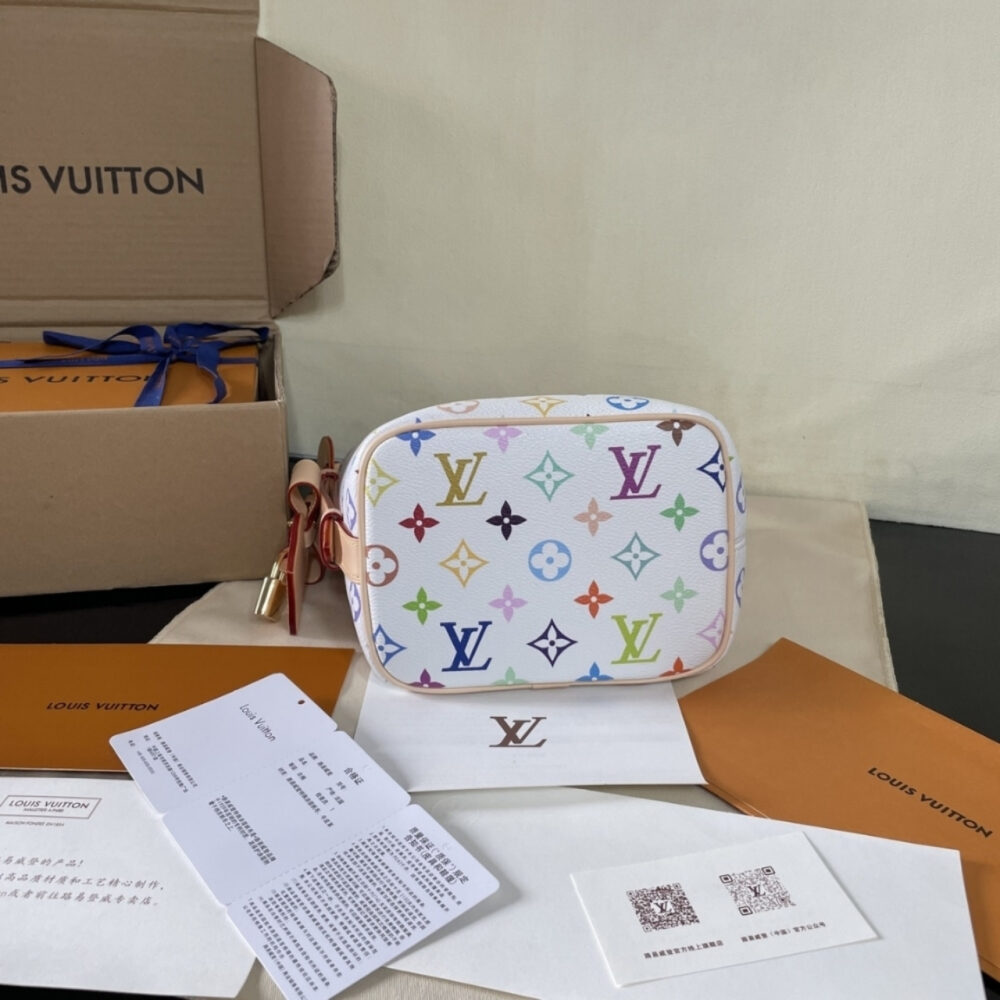 Super Vip 1:1 – Louis Vuitton x Murakami All In BB White 18Cm M13089 - Image 5
